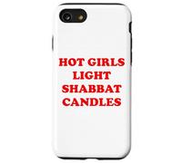 Hot Girls Light Shabbat Candles Good Shabbos Challah Shalom Case for iPhone SE (2020) / 7/8