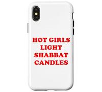 Hot Girls Light Shabbat Candles Good Shabbos Challah Shalom Case for iPhone X/XS