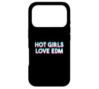 Hot Girls Love EDM Techno Music Festival Glitchy Case for iPhone 17 Pro