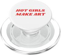 Hot Girls Make Art Funny Creative Artist Painter Aesthetic PopSockets PopGrip for MagSafe
