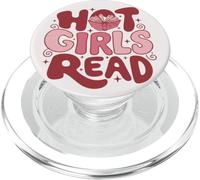 Hot Girls Read Book Lover Feminist Reader PopSockets PopGrip for MagSafe