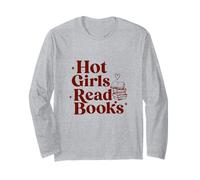Hot Girls Read Books Heart Long Sleeve T-Shirt