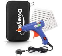 Hot Glue Gun, Dweyka 20W Mini Glue Gun with 75pcs Glue Sticks, High Temp Hot Melt Glue Gun with ON-Off Switch for DIY School Craft Projects, Home Quick Repairs, Festival Decoration