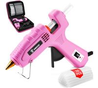 Hot Glue Gun Kit: DEKO 60/100w Dual Power Fast for Crafting, Small Glue Gun with 25pcs 11mm 150mm Glue Sticks for School Kids Hobby DIY Arts Card Sealing Glass Fabric Metal Wood Plastic Home Repair