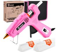 Hot Glue Gun Kit: DEKO 60/100w Dual Power Fast for Crafting, Small Glue Gun with 25pcs 11mm 150mm Glue Sticks for School Kids Hobby DIY Arts Card Sealing Glass Fabric Metal Wood Plastic Home Repair