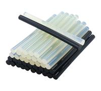 Hot Glue Sticks Set, 20 Pcs Black and 20 Pcs Clear Glue Stick, Mini Hot Melt Glue Sticks for Glue Gun (7mm x 100mm)