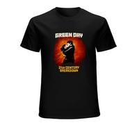Hot Green Day 21St Century Breakdown Album Mens T-Shirt Black Unisex Mens Tees S