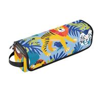 Hot Hair Tools Travel Bag and Heat Resistant Mat Large Capacity Hair Straighteners Organizer for Straigheners, Curling Iron, Hair Dryer, Lion Tigers Monkey Hair Accessories Organizer