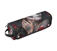 Hot Hair Tools Travel Bag with Heat Resistant Pad Sugar Skull Girl | Waterproof Curling Iron Travel Case,for Flat Irons, Straighteners, Curling Irons ,Travel Bag for Women