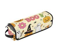 Hot Hair Tools Travel Bag with Iron Mat Spooky Ghosts Cowboy Cute Halloween Waterproof Curling Iron Travel Case for Curling Straightener Flat Hair Dryer Bag for Tools