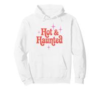 Hot & Haunted Retro Groovy 1970s Spooky Phrase Pullover Hoodie
