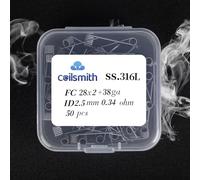 Hot Heating Wire - Versatile Resistance Wire for Kilns, Pottery, and Forging. Highly Resistant, Hybrid Core, Ideal for Prebuilt Coils and Fused Clapton Wire Creations. Coil 316L 28x2+38ga