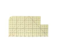 Hot Hem Ruler 10x5 Inch Heat Heat Proof Non-Slip Ironing Ruler for Sewing Quilting with Rounded Corner Seam Guide