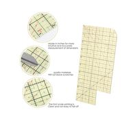 Hot Hem Ruler 10x5 Inch Heat Heat Proof Non-Slip Ironing Ruler for Sewing Quilting with Rounded Corner Seam Guide