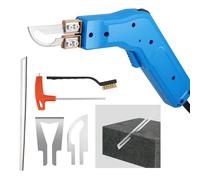 Hot Knife Cutter, 300W Hot Foam Rope Fabric Cutter, 0-600℃ Polystyrene Cutting Kit with 3 Blades, Portable Knife Cut for Cutting Belt/Webbing/Fabric/Rubber/Cloth/KT Board/Sponge