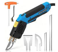 Hot Knife Foam Cutter, Stepless Temp Control Fabric Cutter, 4 Blades | 300w Cutting Tool,Heats To 600°C In 6s,Built-In Air Cooling & Safe Trigger Switch Prevent Overheating,for Sponge/EVA/Fabric