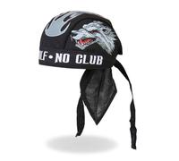Hot Leathers - HWH1041 Lone Wolf Head Wrap (Black)