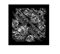 Hot Leathers Indian Skull Ride Fast Live Hard Bandana (Multi Color, 21" x 21")