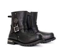 Hot Leathers Men's Premium Leather Motorcycle Boots BTM Collection Size 11W