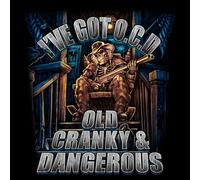 Hot Leathers “Old, Cranky & Dangerous” Black T-Shirt - Funny Biker Graphic Tee