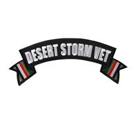 Hot Leathers Sew or Iron On Embroidered | Desert Storm Vet Patch for Denim, Leather Jacket and Vest | PPM2103-4W x 1H
