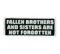 Hot Leathers Sew or Iron On Embroidered | Fallen Brothers & Sister Patch 4 Denim Leather Jacket & Vest | PPL9265-4W x 2H