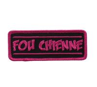 Hot Leathers Sew or Iron On Embroidered | Fou Chienne Patch for Denim, Leather Jacket and Vest | PPL9629-4W x 1H