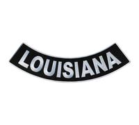 Hot Leathers Sew or Iron On Embroidered Louisiana Bottom Rocker Patch 4 Denim Leather Jacket & Vest PPM5035-12W x 3H