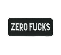 Hot Leathers Sew or Iron On Embroidered | Zero Fs Patch for Denim, Leather Jacket and Vest | PPW1243-4W x 1.5H