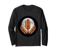 Hot Loaded Dog Under The Terrestrial Moon for Taco Lovers Long Sleeve T-Shirt