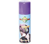 HOT LOOK LDIES WOMENS MENS UNISEX FANCY DRESS NOVELTEY HAIR SPRAY WHITE BLACK YELLOW ORANGE PINK SILVER PURPLE RED GREEN BLUE 125ML (PURPLE)