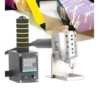 Hot Melt Adhesive Dispenser, Professional Push-Type Heating Machine with Adjustable Temperature for 150ml Glue Barrel, DIY Craft Tool for Gluing