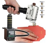 Hot Melt Adhesive Roller Glue Applicator, Adjustable Temperature 50-220℃, Includes 4 Glue Applicators, Ideal for Packaging and Leather Products