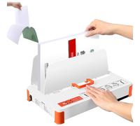 Hot Melt Binding Machine - Electric Thermal Binder, 55mm Max Thickness, 500-Sheet Capacity, A4 A5 A3, for Contracts Invoices Reports