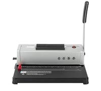 Hot melt Binding Machine Office Accessories,Electric Punch Binder Machine, 46 Hole Comb Binding Machine with Docking Slider and Pull-Out Scrap Box, Adjustable 3 Margins and 12 Sheets/time Pu