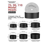 Hot Melt Die Head for Plastic Welding Machines - Non-Stick Black Gold Coated, Anti-Clogging Aluminum Accessory Compatible with PPR Pipe Butt Welding (3-Pack)