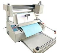 Hot Melt Glue Binding Machine A4, Thermal Manual Book Binder with Digital Temperature Control, Miling Spine Rougher, Up to 180 Books/Hour, Binding Thickness 0.1mm-50mm