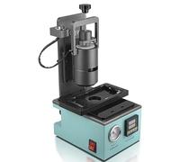 Hot Melt Glue Dispenser, 10CC 30CC Semi Automatic Glue Drip Machine with Positioning Mold, Foot Switch, Barometer, Digital Display Temperature Control, for Electronic Components(10CC)