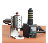 Hot Melt Glue Dispenser, Portable Leather Bag Gluing Machine, 50ml Commercial Heating Rolling Glue Gun for Fabric, Packaging, Leather Bonding