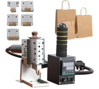 Hot Melt Glue Dispenser with Digital Display, 50ML/150ML Commercial Roller Machine, Heating Range 45-350℃ for Crafts Bonding and Leather Applications