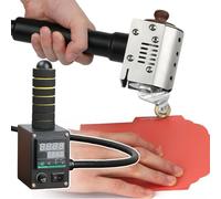 Hot Melt Glue Labeling Machine, Hand Push with Cartridge, 50-220°C Temperature Control, Glue Rolling Head for Leather, Carton, Album, 150ML Capacity