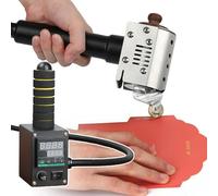 Hot Melt Glue Machine, Handheld Glue Roller, Adjustable 50-220℃ Temperature, Includes Glue Heads for 3/5/8/10 Mm, Ideal for Leather Bag Repairs, 150ML Capacity