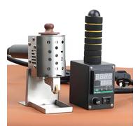 Hot Melt Glue Roller Dispenser, Adjustable Temp 50-220℃, 50/150ml Tank for Fabric Packaging and Leather Bonding, Commercial Gluing Machine