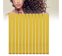 Hot Melt Glue Stick, Set of 12 Professional Hair Extensions Keratin Gun Bond Stick Glue Hair Extension Wig Hot Melt Glue Stick Stickers Hair Styling Tool(Giallo)