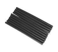 Hot Melt Glue Sticks Colorful Strong Adhesive DIY Craft Sticks for School Projects Handmade Art Craft Polyurethane Rubber 7mm x 150mm 10pcs Set (Black)
