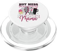 Hot Mess Always Stressed Soccer Mama Mother's Day Game Day PopSockets PopGrip for MagSafe