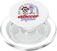 Hot Mess Always Stressed Soccer Mama Mother's Day Game Day PopSockets PopGrip for MagSafe