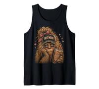 Hot Mess Bigfoot Coffee is My Survival Juice Women's Tank Top