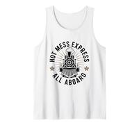 Hot Mess Express All Aboard Funny Train Tank Top