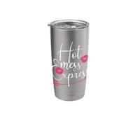 Hot Mess Express Funny Mum Mother Graphic Stainless Steel Insulated Tumbler